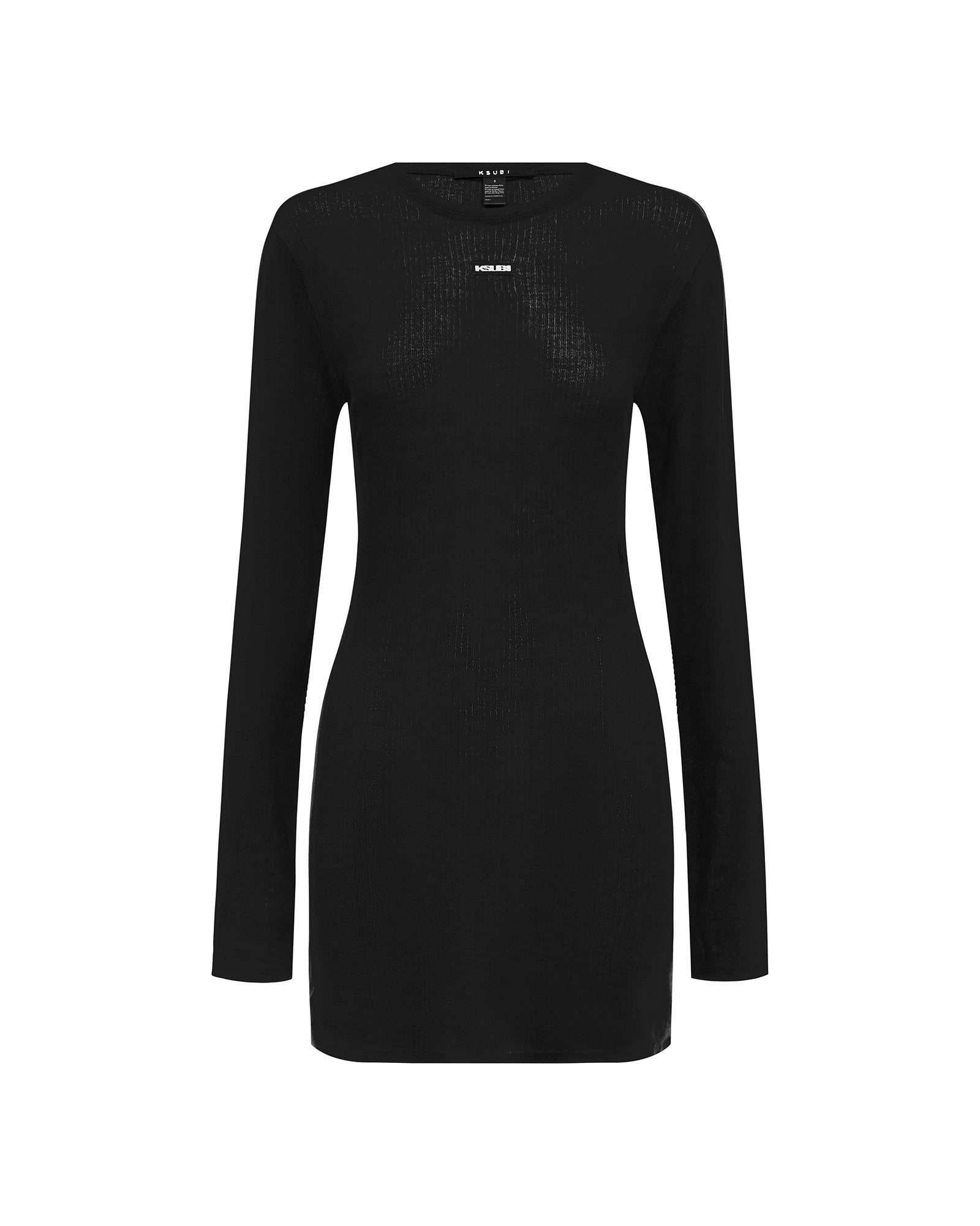 Womens Crawford Ls Mini Dress Black Dresses - Image 5