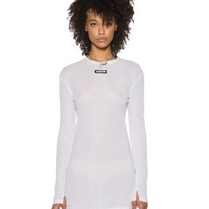 Womens Crawford Ls Mini Dress White Dresses