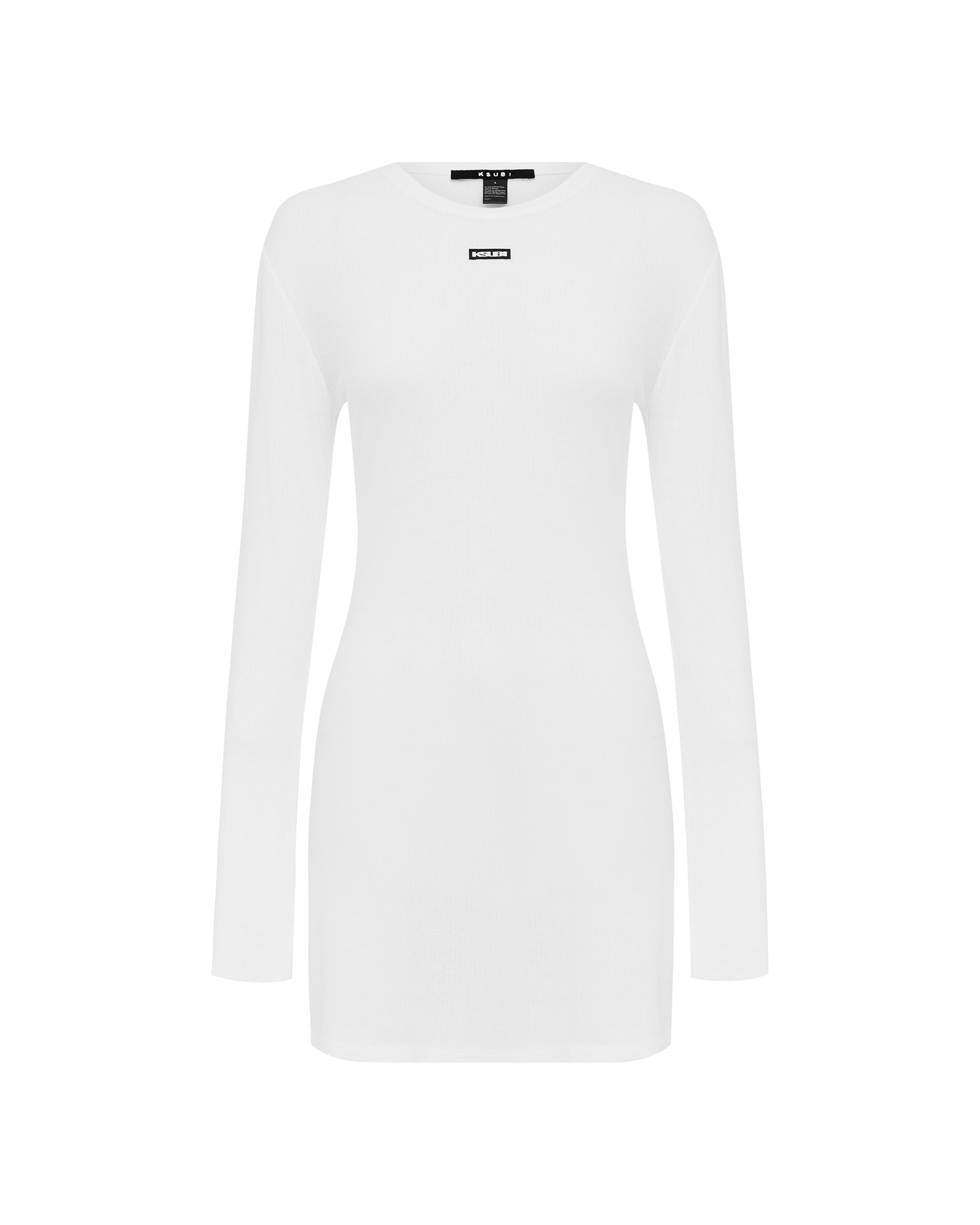 Womens Crawford Ls Mini Dress White Dresses - Image 5