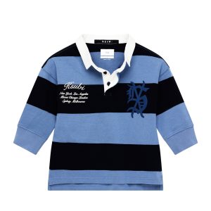 Kids Lil Rugged Rugby Ls Jersey Faded Ice Fashion Tops