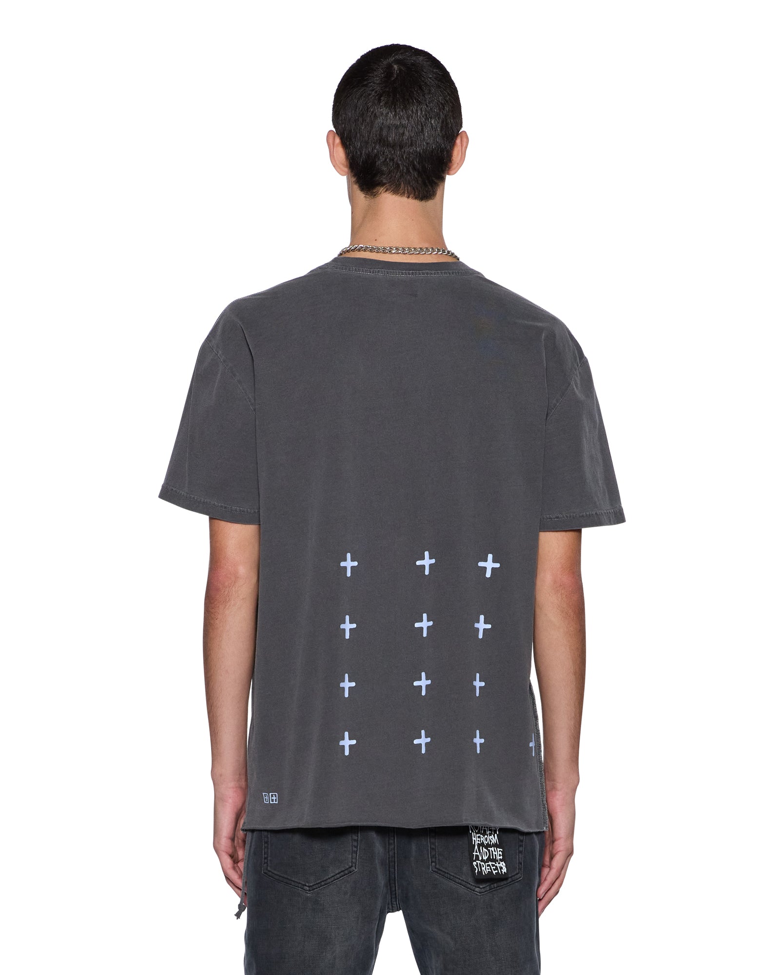 Mens All Day Biggie Ss Tee Charcoal Tees