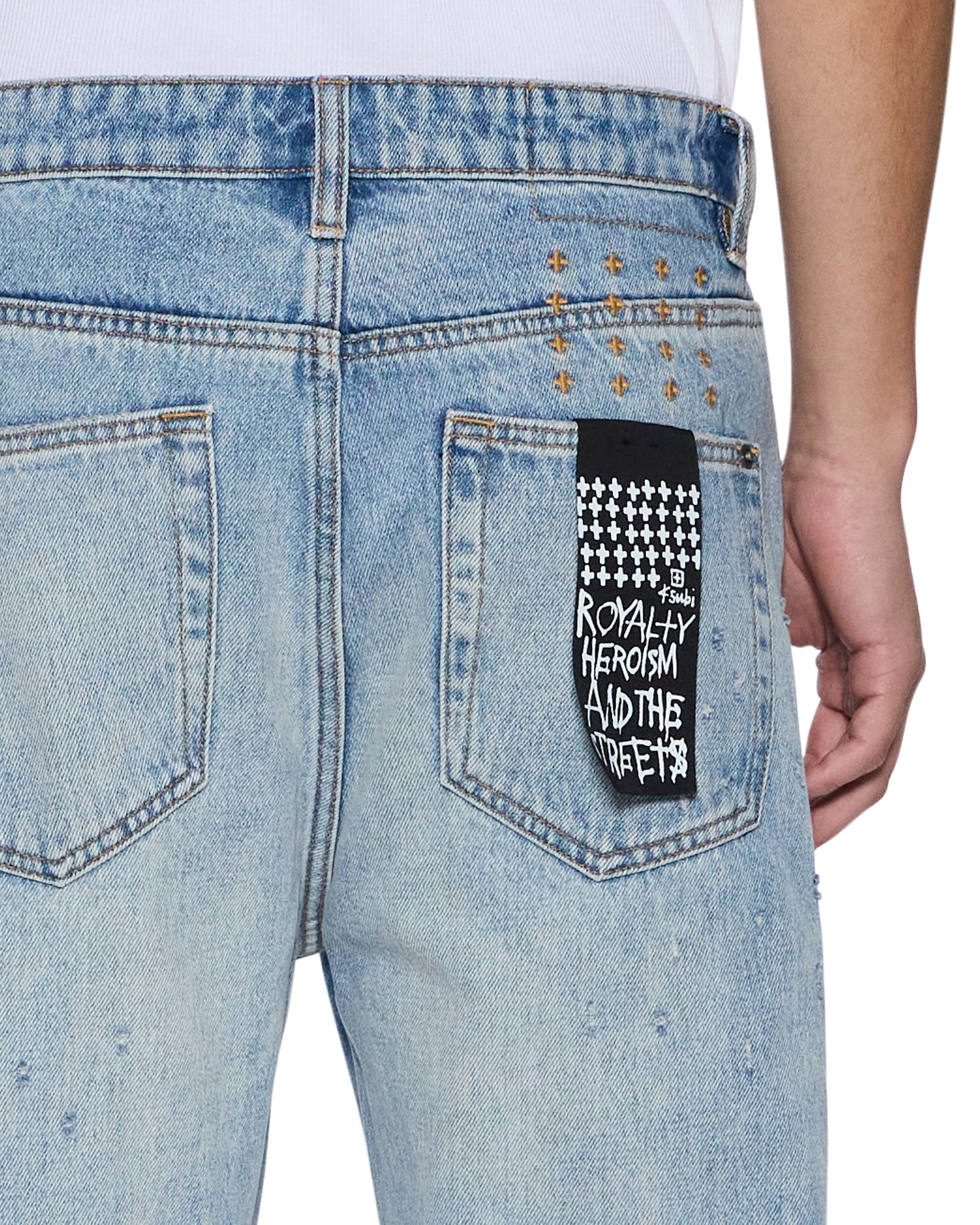 Mens Hazlow Manhattan Straight Denim Jeans - Image 4