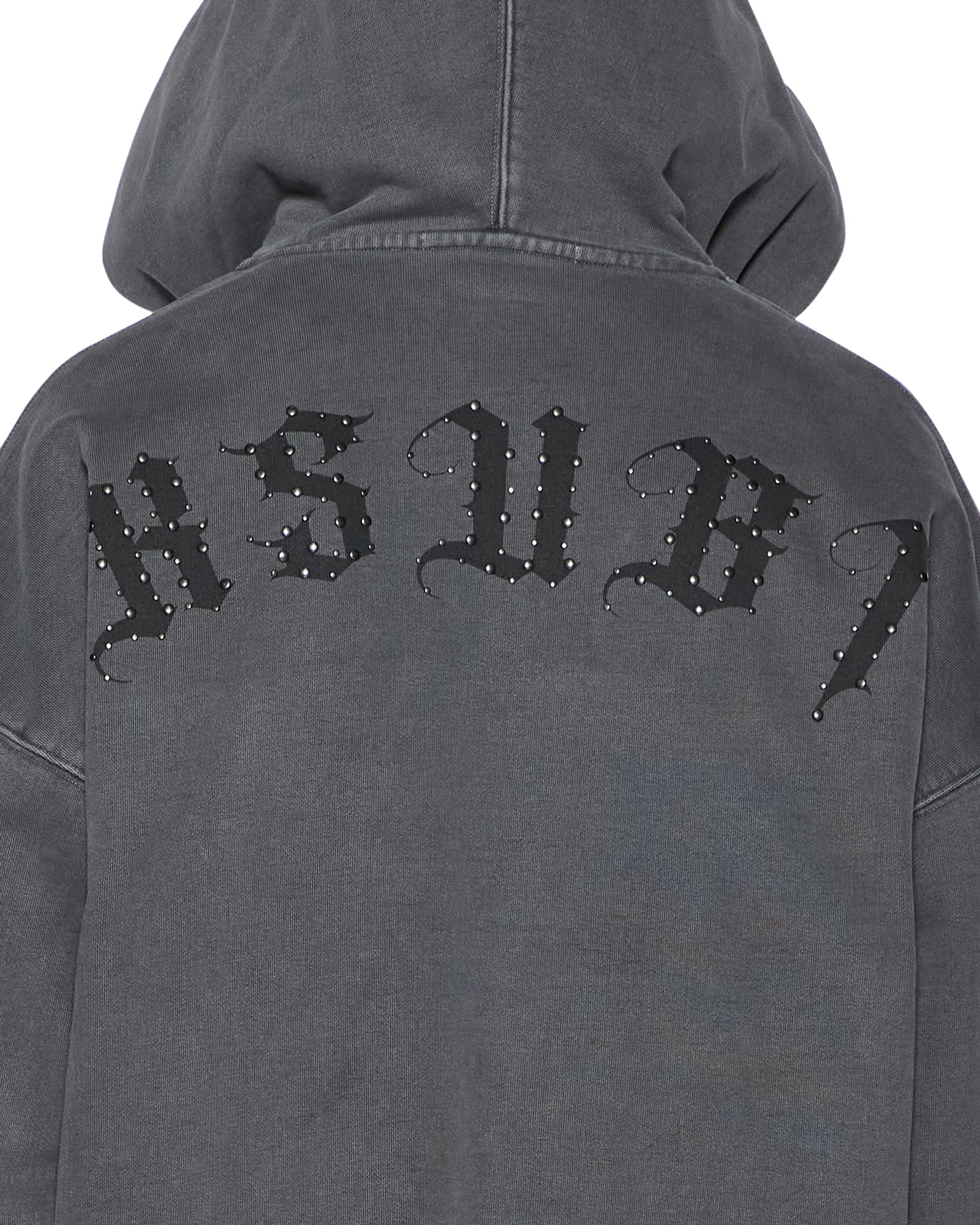 Mens Serpent Ekcess Hoodie Faded Black Fleece - Image 5
