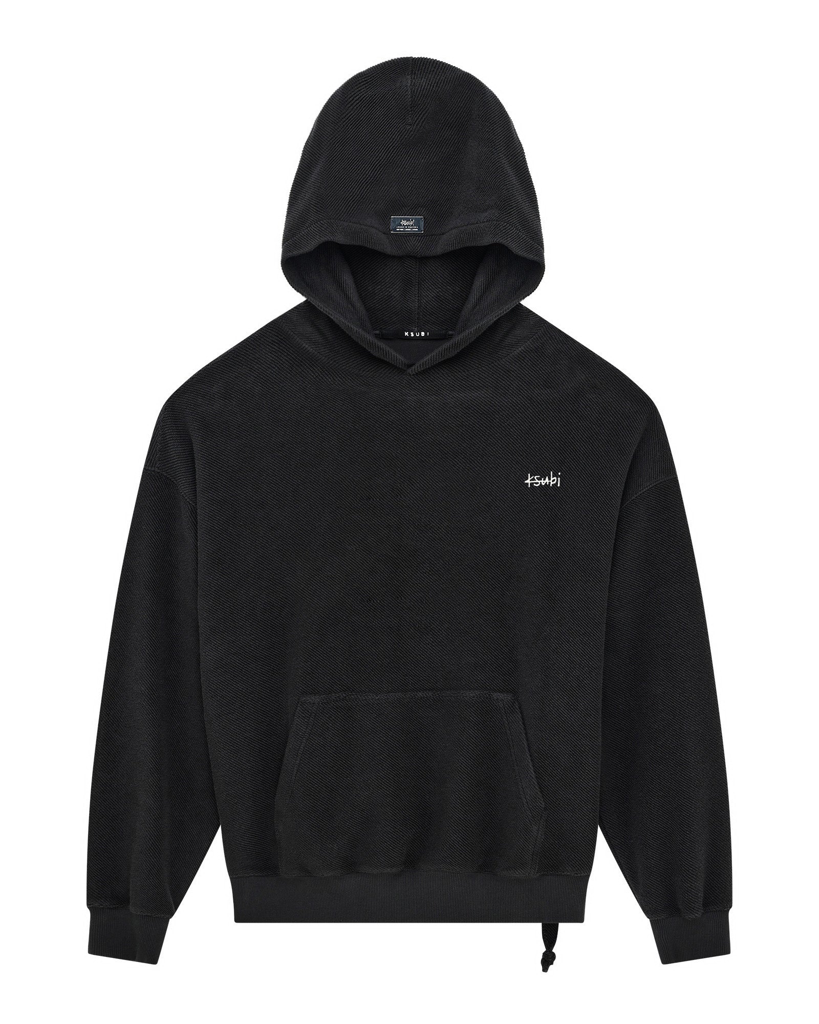 Mens 1999 Ekcess Hoodie Jet Black Fleece - Image 4