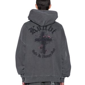 Mens Thorned Ekcess Hoodie Charcoal Fleece